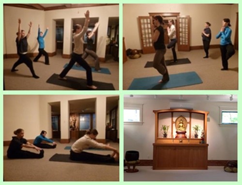 Yoga class at the Toronto Zen Centre